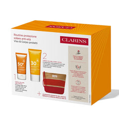 Clarins Anti-Aging Sun Protection Routine - Face Sun Cream SPF50+ 50ml + Body Sun Cream SPF30 75ml