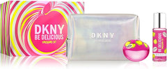 DKNY Be Delicious Orchard St 100ml EDP + 125ml Body Mist + Pouch for Women Gift Set