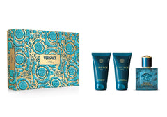 Versace Eros 50ml EDP + 50ml Aftershave Balm + 50ml Shower Gel for Men GIFT SET
