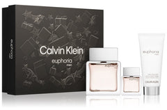 Calvin Klein Euphoria 100 ml EDT + 15ml EDT + 100ml After Shave Balm Set for Men