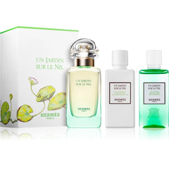 HERMÈS Jardins Collection Sur Le Nil 50ml EDT + 40ml Body Lotion + 40ml Shower Gel