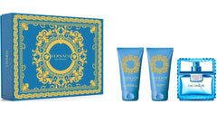 Versace Man Eau Fraiche 50ml EDT Gift Set + 50ml Aftershave + 50ml Shower Gel