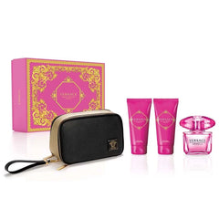 Versace Bright Crystal Absolu Gift Set 90ml EDP + 100ml Body Lotion + 100ml Shower Gel + Pouch