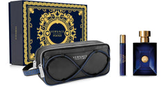 Versace Pour Homme Dylan Blue Gift Set 100ml EDT + 10ml Mini + Pouch