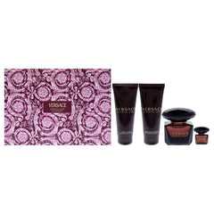 Versace Crystal Noir Gift Set 90ml EDP + 100ml Shower Gel + 100ml Body Lotion + Mini