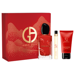 Giorgio Armani Armani Si Passione 100ml EDP + 50ml Body Lotion + 10ml EDP Mini for Women Gift Set