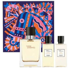 Hermes Terre d’Hermès 50ml EDT + 40ml Shower Gel + 40ml Aftershave Lotion for Men Gift Set