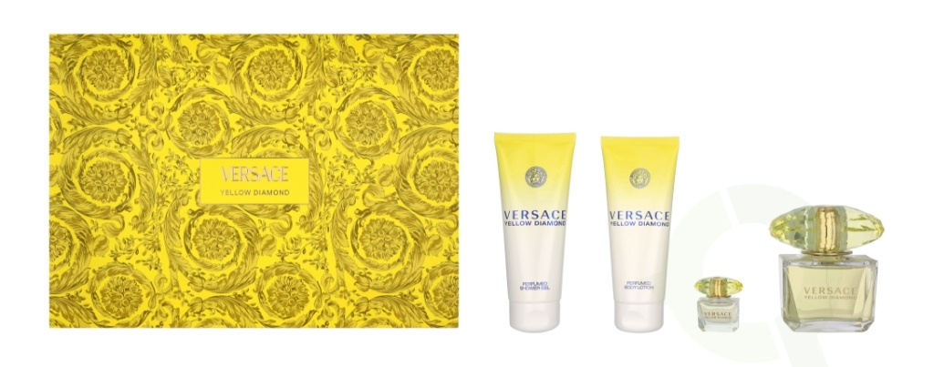 Versace Yellow Diamond Gift Set 90ml EDT 100ml Shower Gel 100ml Bo Perfume Oasis