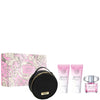 Versace Bright Crystal 90ml EDT + 100ml Body Lotion + 100ml Shower Gel + Bag for Women Gift Set