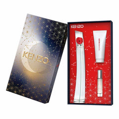 Kenzo Flower 100ml EDP + 75ml Body Milk + 10ml Mini for Women Gift Set