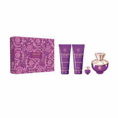 Versace Dylan Purple Gift Set 100ml EDP + 100ml Shower Gel + 100ml Body Lotion + Mini