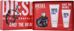 Diesel Only The Brave 75ml EDT + 100ml Shower Gel + 50ml Shower Gel for Men Gift Set