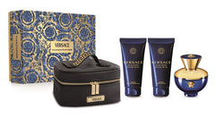 Versace Dylan Blue Gift Set 100ml EDP + 100ml Shower Gel + 100ml Body Lotion + Bag