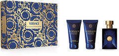 Versace Dylan Blue Pour Homme 50ml EDT + 50ml Aftershave Balm + 50ml Shower Gel for Men GIFT SET