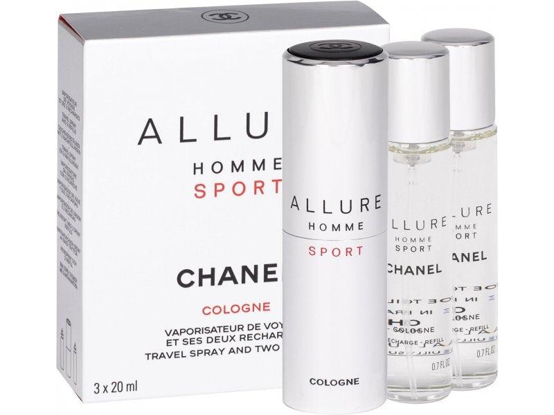 Chanel Allure Homme Sport Cologne EDT 20ml x 3 Refillable for Men