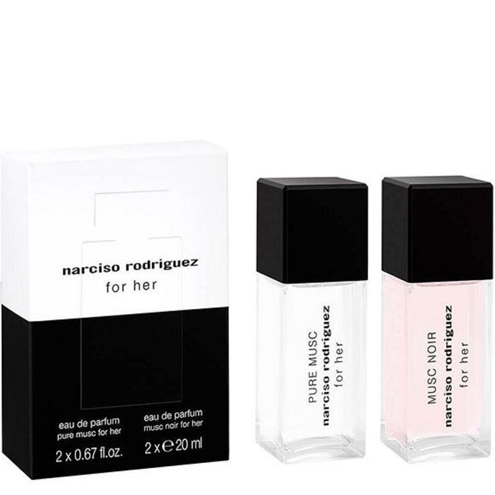 Narciso Rodriguez Musc Noir 20ml EDP + Pure Musc 20ml EDP for Women Gift Set