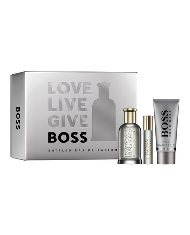 Hugo Boss Bottled 100ml EDP + 100ml Shower Gel + 10ml Mini Gift Set for Men