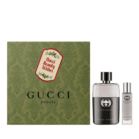Gucci Guilty 50ml EDT for Men Gift Set + 15ml Mini EDT - Perfume Oasis