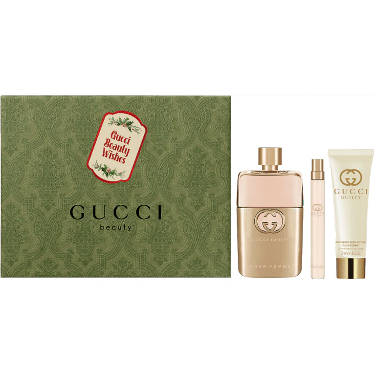 Gucci Guilty Pour Femme Gift Set 90ml EDP + 10ml EDP + 50ml Body Lotion