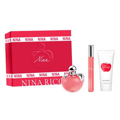 Nina Ricci Nina 50ml EDT + 10ml Roll On + 75ml Body Lotion for Women Gift Set