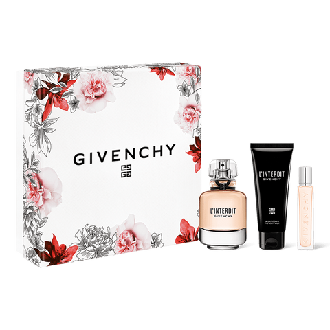 Givenchy L'interdit Gift Set 80ml EDP + 75ml Body Milk + 12.5 ml Mini