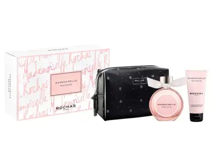 Rochas Mademoiselle 90ml EDP + 100ml Body Lotion + Toiletry Pouch for Women Gift Set