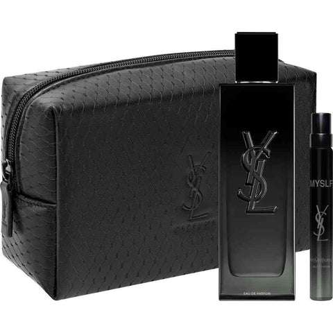 YSL Yves Saint Laurent Myself 100ml EDP + 10ml Mini + Toiletry Bag for Men Gift Set