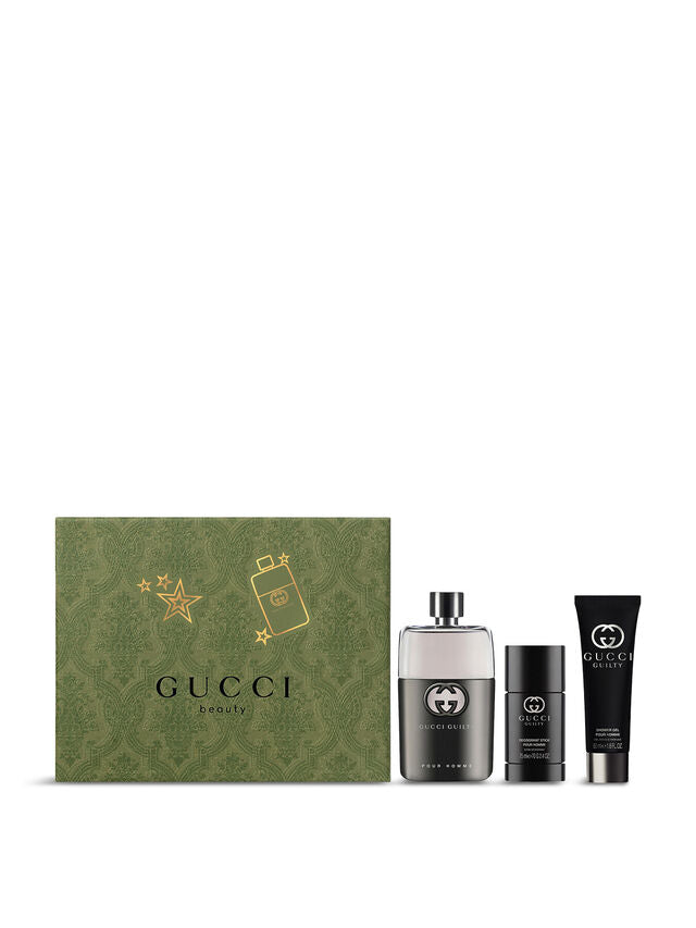 Gucci Guilty Pour Homme 90ml EDT + 50ml Shower Gel + 70g Deo for Men Gift Set