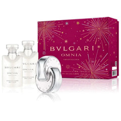 BULGARI Omnia Crystalline for Women Gift Set 40ml EDT + 40ml Body Lotion x2