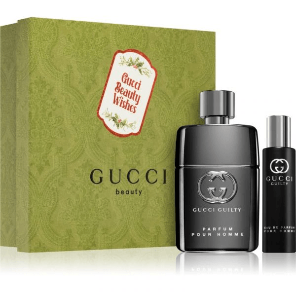 Gucci Guilty Men 50ml Eau de Parfum Gift Set + 15ml Mini EDP Spray - Perfume Oasis