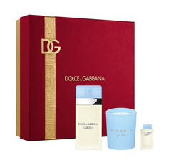 Dolce & Gabbana Light Blue 50ml EDT + Candle + 4.5ml EDT Mini for Women Gift Set