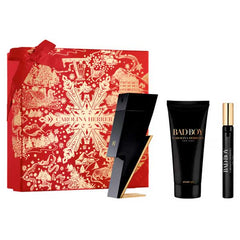 Carolina Herrera Bad Boy 100ml EDT + 100ml Shower Gel + 10ml Mini for Men Gift Set