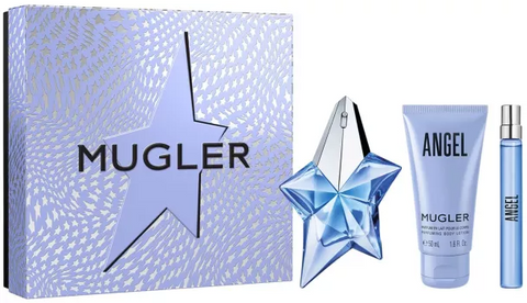 Thierry Mugler Angel Gift Set 25ml Refillable EDP + 50ml Body Lotion + 10ml EDP Spray