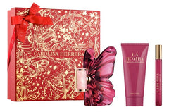 Carolina Herrera La Bomba 80ml EDP + 100ml Loción Corporal + 10ml EDP para Mujer Estuche de Regalo