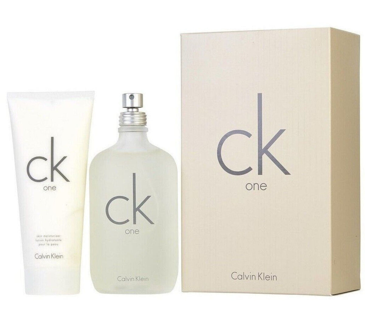 Calvin Klein CK One 200ml EDT + 200ml Body Lotion Unisex Gift Set