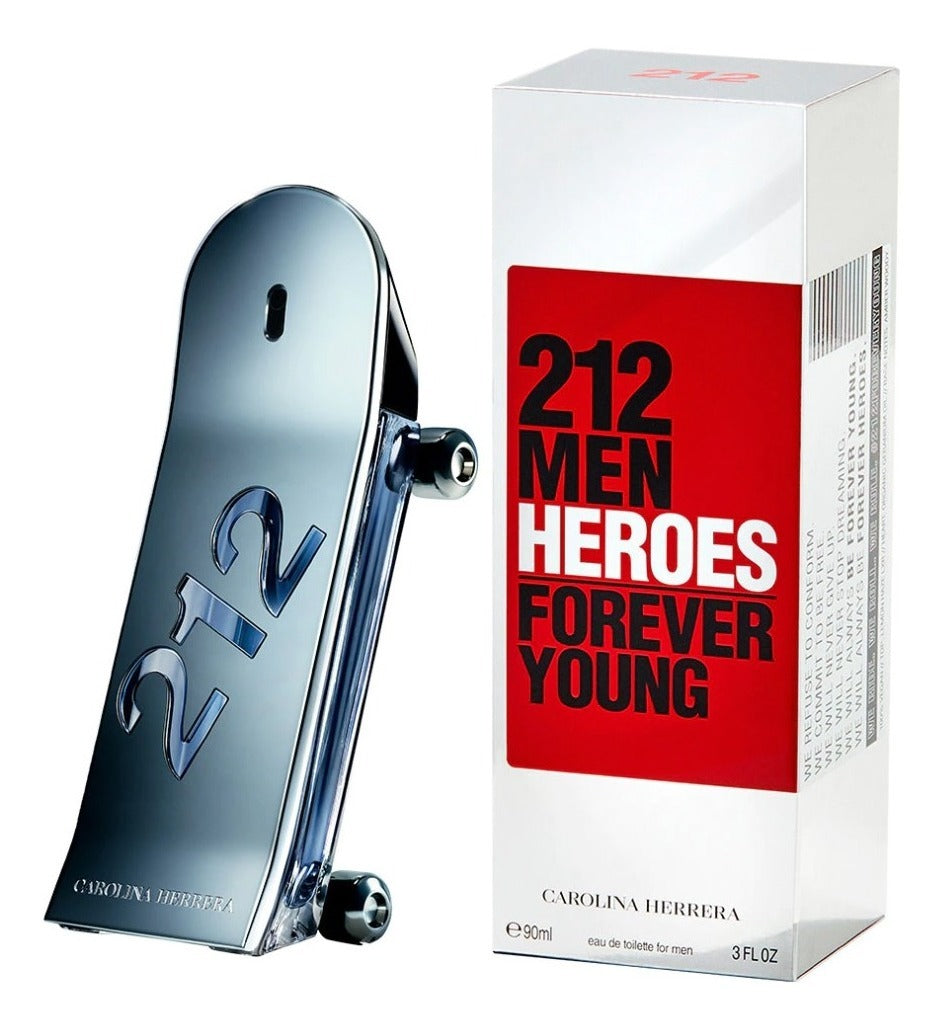 Carolina Herrera 212 Heroes Forever Young EDT Spray for Men