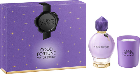 Viktor & Rolf GOOD FORTUNE 90ml EDP Gift Set + Scented Candle