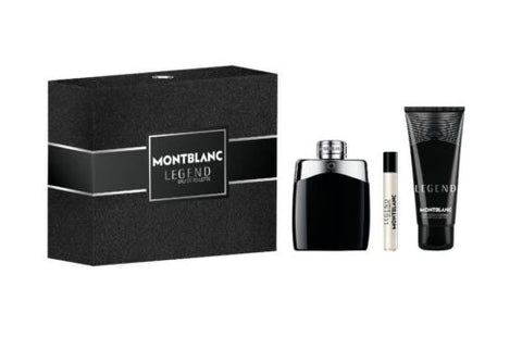 Mont Blanc Legend Gift Set for Men 100ml EDT + 100ml Shower Gel + 7.5ml Mini