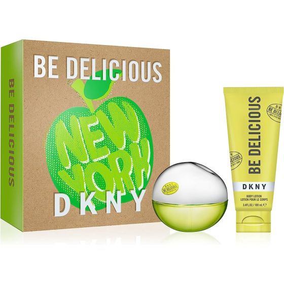 DKNY Be Delicious Gift Set 100ml EDP + 100ml Body Lotion