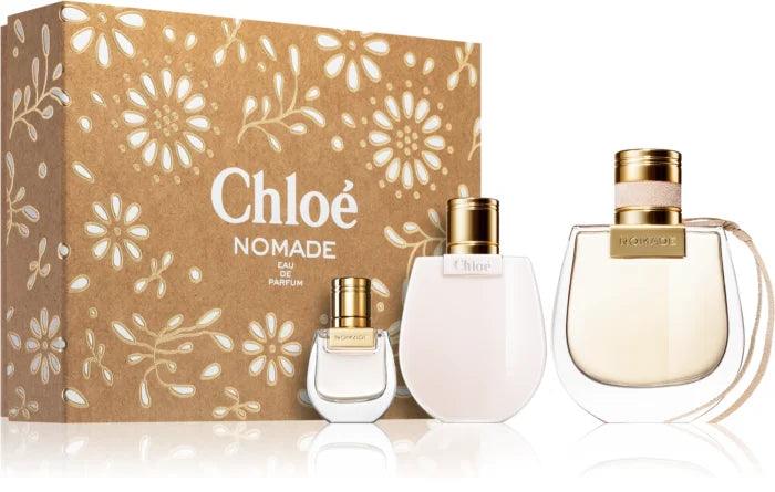 Chloe Nomade Gift Set 75ml EDP + 5ml mini EDP+ 100ml Body Lotion - Perfume Oasis