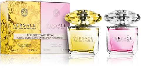 Versace Bright Crystal 30ml EDT + Yellow Diamond 30ml EDT Gift Set