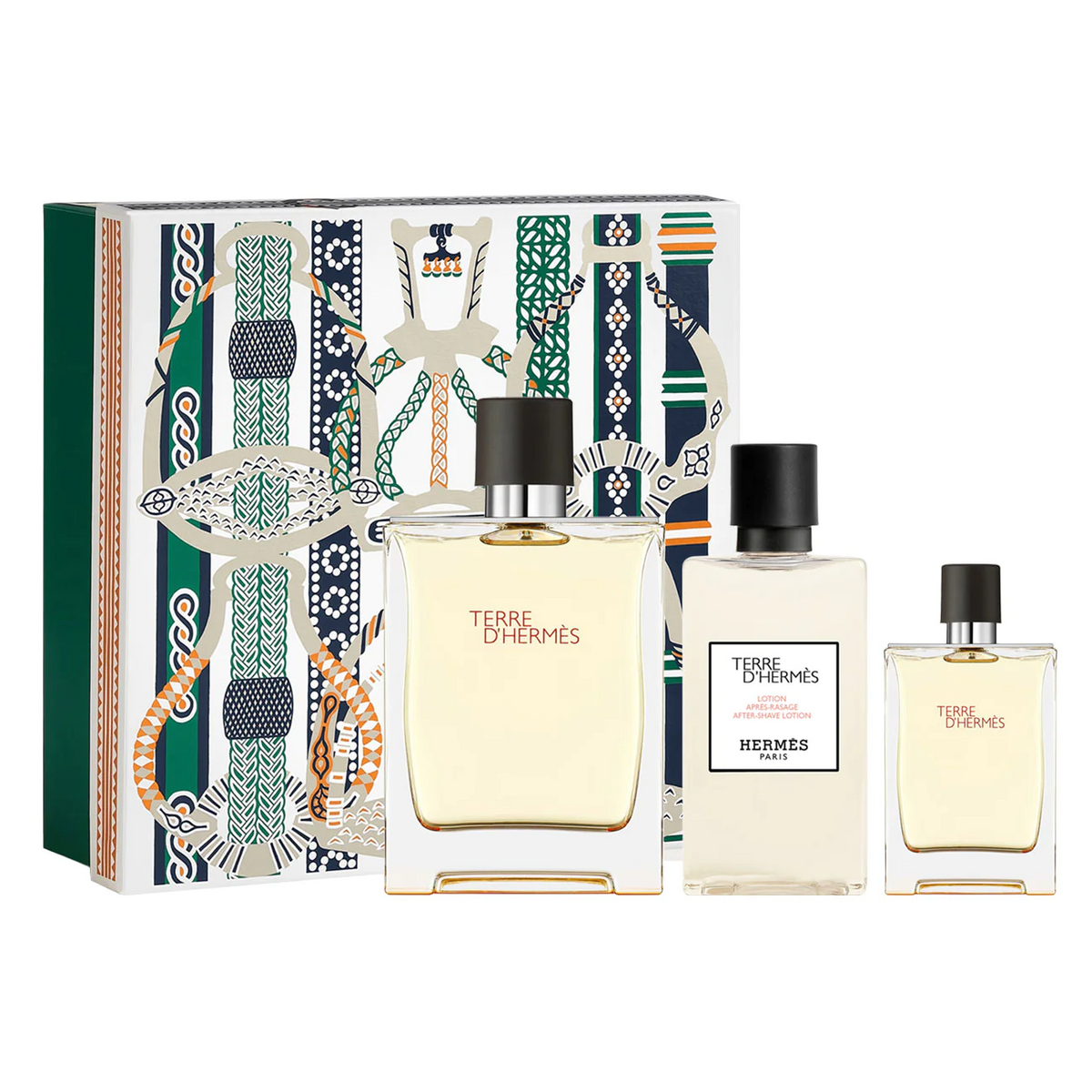 Terre d'Hermes Gift Set EDT 100ml + Mini 12.5ml + 40ml Aftershave Lotion