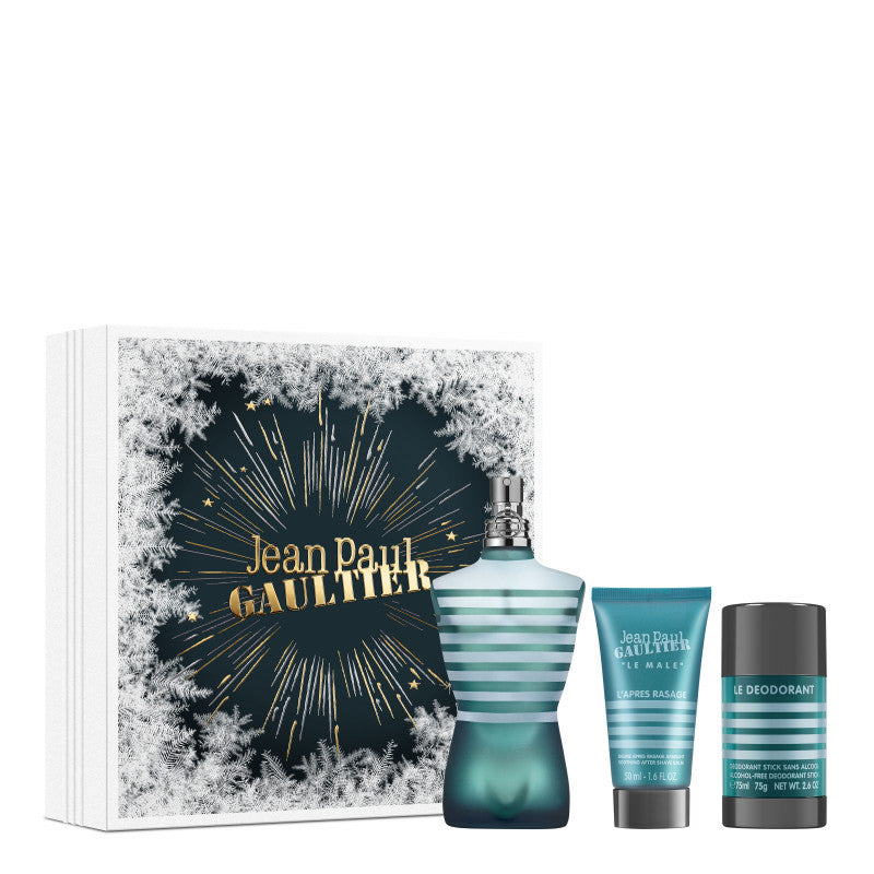 Jean Paul Gaultier Le Male 125ml EDT Gift Set + 50ml Aftershave + Deodorant