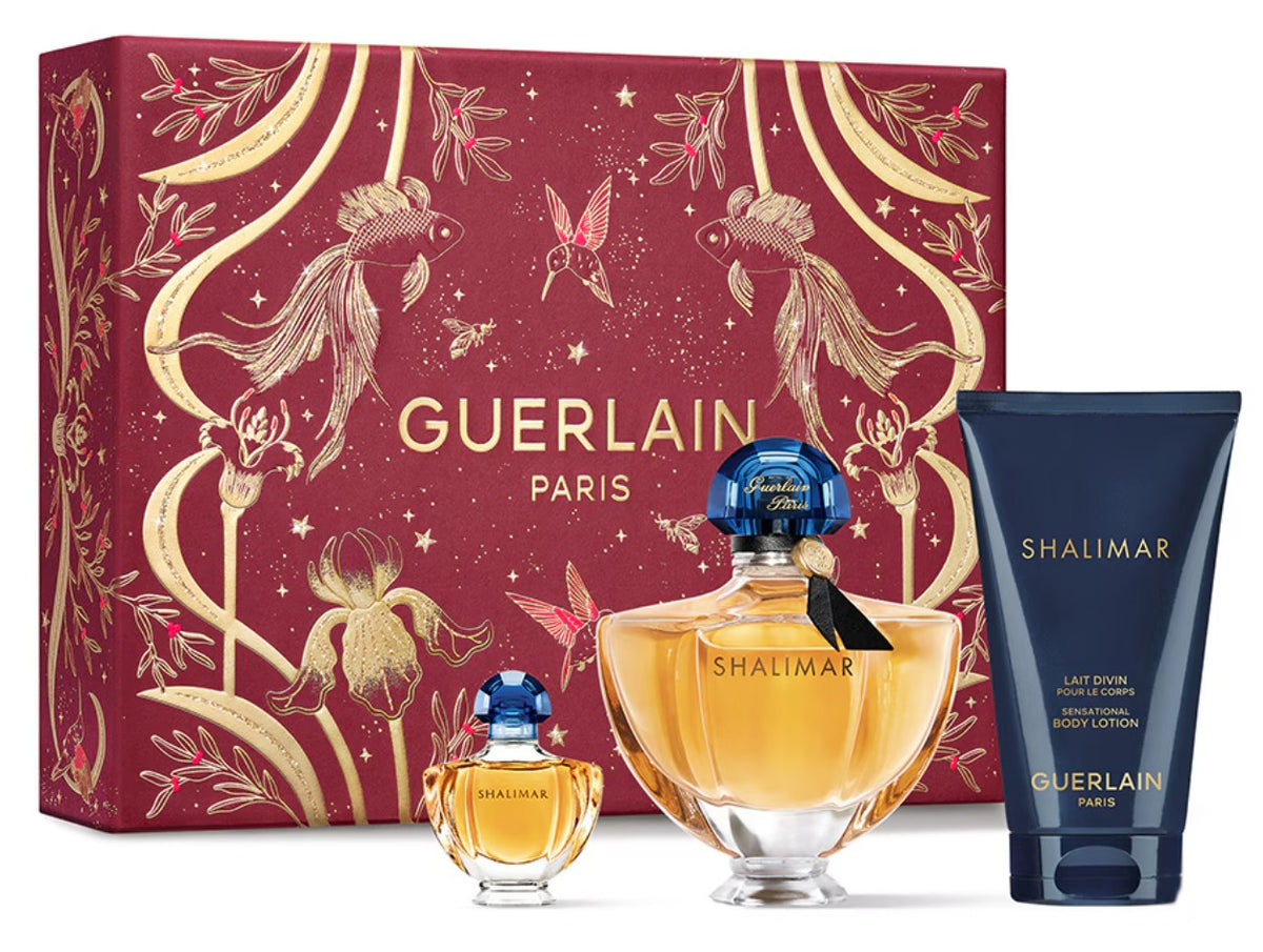 Guerlain Shalimar 50ml EDP + 75ml Body Lotion + 5ml EDP set for Women