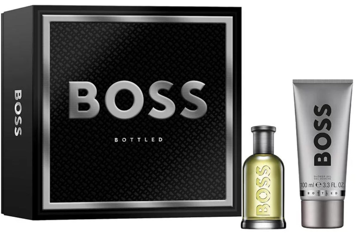 Hugo Boss Bottled 50ml EDT + 100ml Shower Gel Set for Men