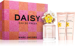 Marc Jacobs Daisy Eau So Fresh 75ml EDT + 75ml Body Lotion + 75ml Shower Gel for Women GIFT SET