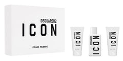 Dsquared2 Icon Pour Femme 50ml EDP + 50ml Shower Gel+ 50ml Body Lotion for Women Gift Set
