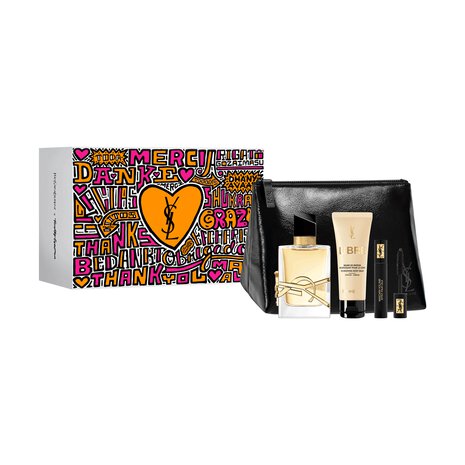Yves Saint Laurent Libre Gift Set 50ml EDP + 50ml Body Lotion + Masacara + Pouch