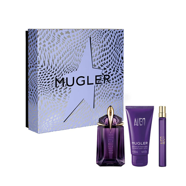 Mugler Alien EDP 60ml Gift Set 50ml Body Lotion 10ml Mini