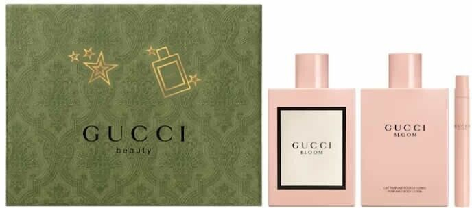 Gucci Bloom Gift Set 100ml Eau de Parfum + 10ml min EDP + 100ml Body Lotion